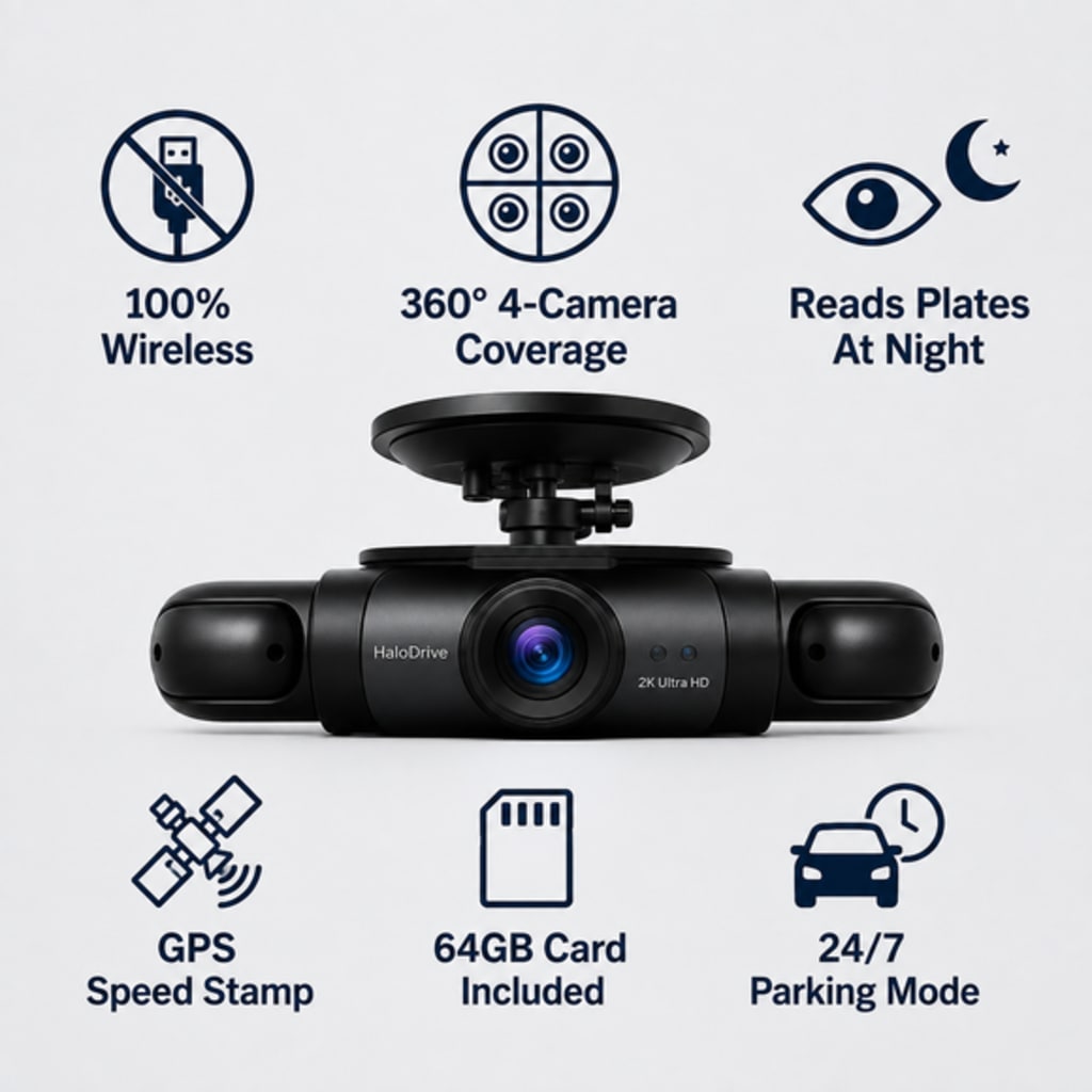 4 Camera Wireless DashCam