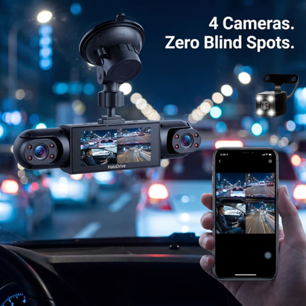 4 Camera Wireless DashCam