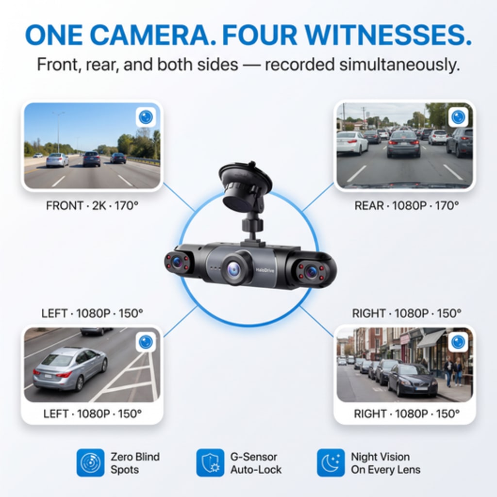 4 Camera Wireless DashCam