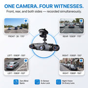 4 Camera Wireless DashCam